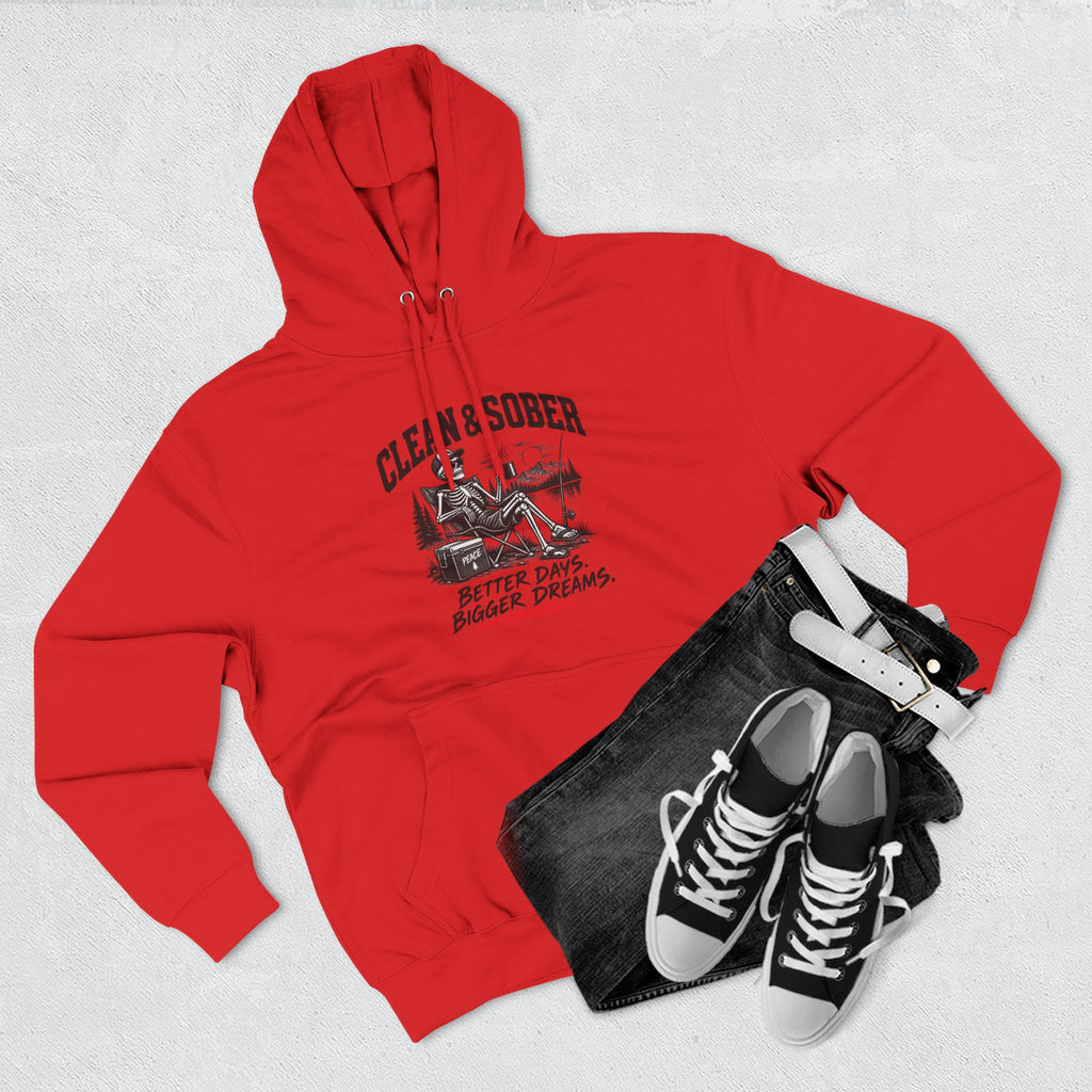 Clean & Sober cabin scene Hoodie | Better Days Bigger Dreams