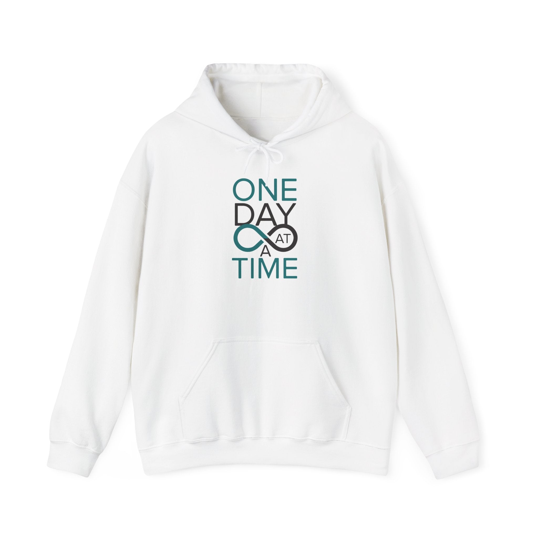 One Day at a Time Hoodie | Inspirational Typography Sweatshirt