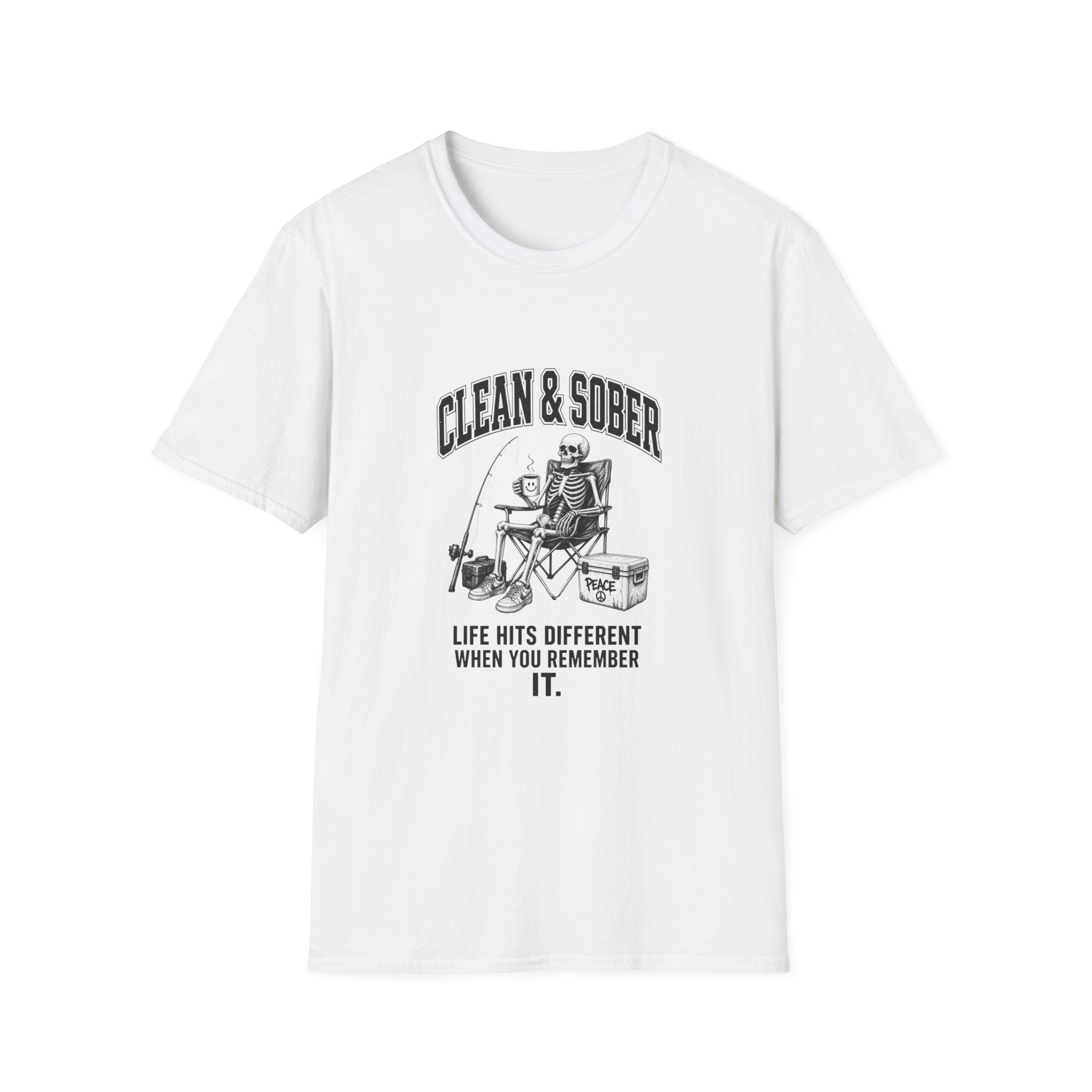 Clean & Sober skeleton tee | T-Shirt