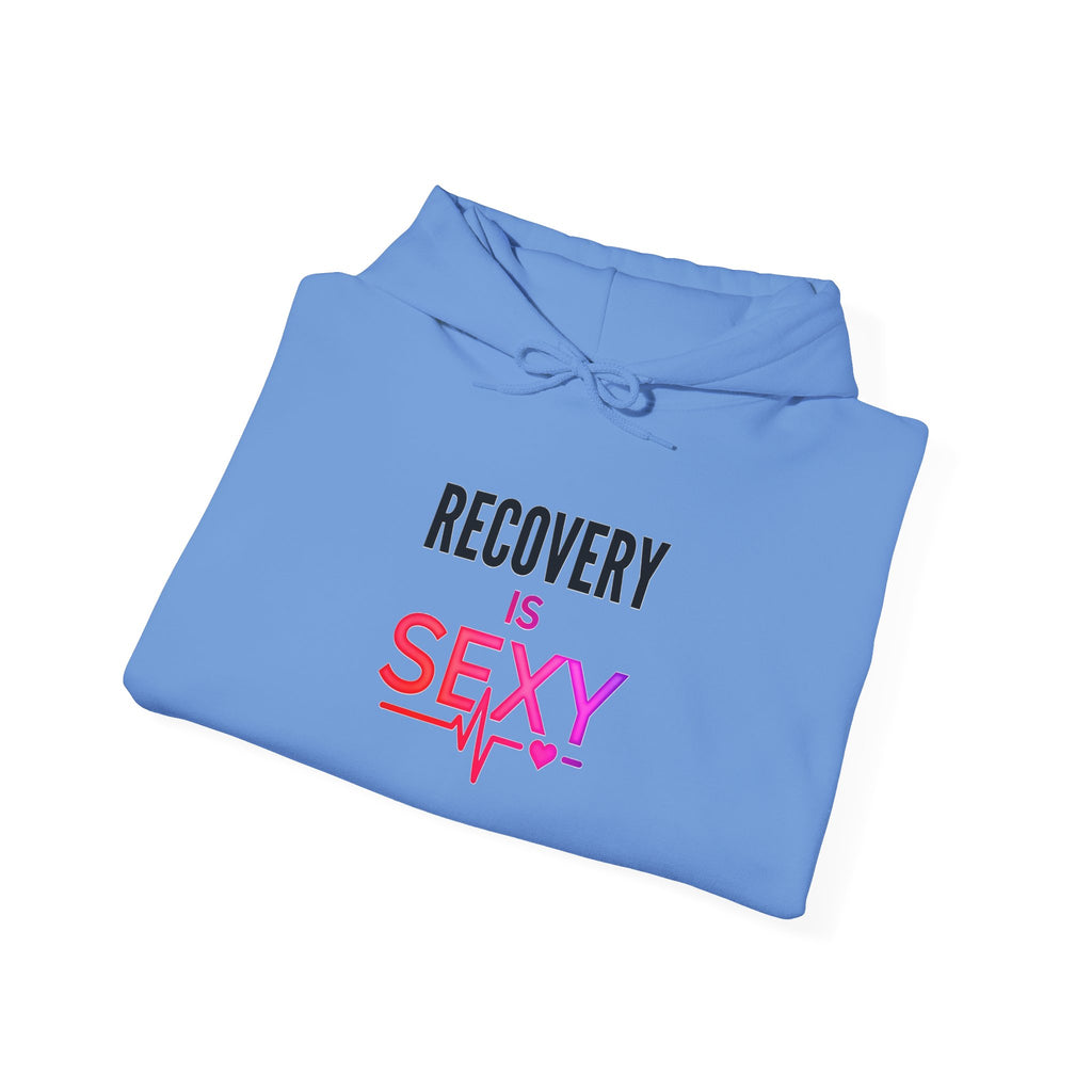 Recovery Is Sexy hoodie | Recovery Support, Heartbeat Graphic