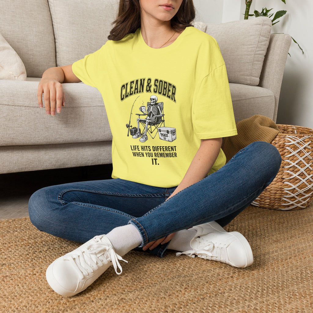 Clean & Sober skeleton tee | T-Shirt
