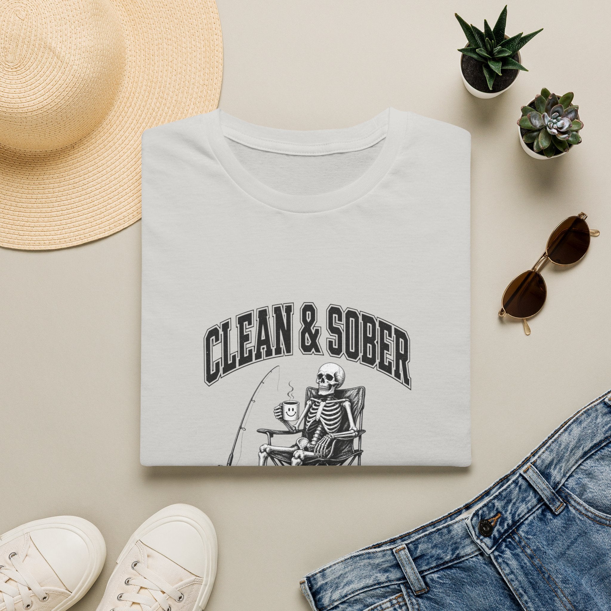 Clean & Sober skeleton tee | T-Shirt