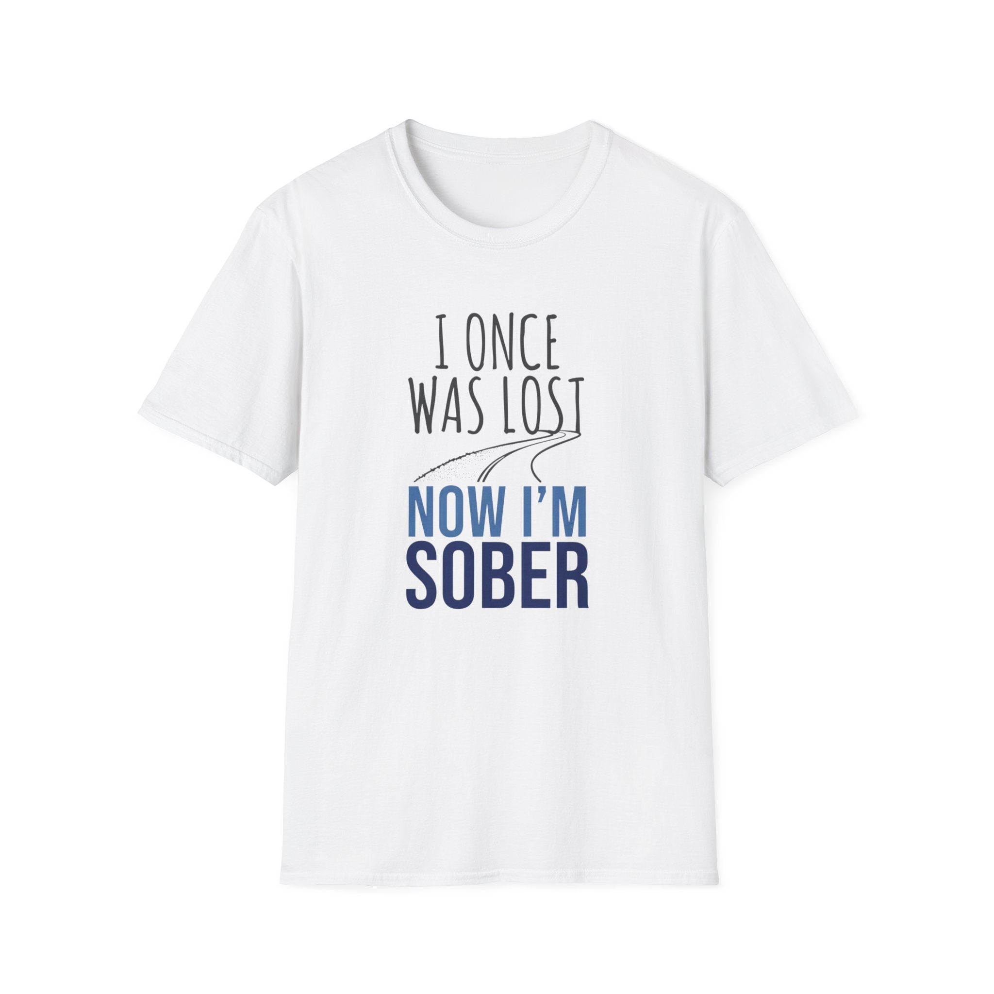 I Once Was Lost Now I'm Sober T-Shirt | Recovery Sobriety Tee