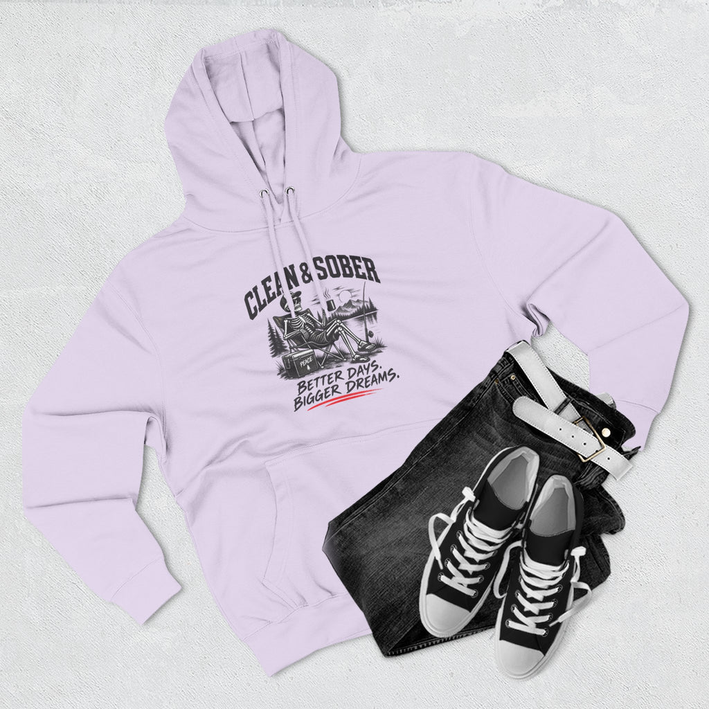 Clean & Sober cabin scene Hoodie | Better Days Bigger Dreams