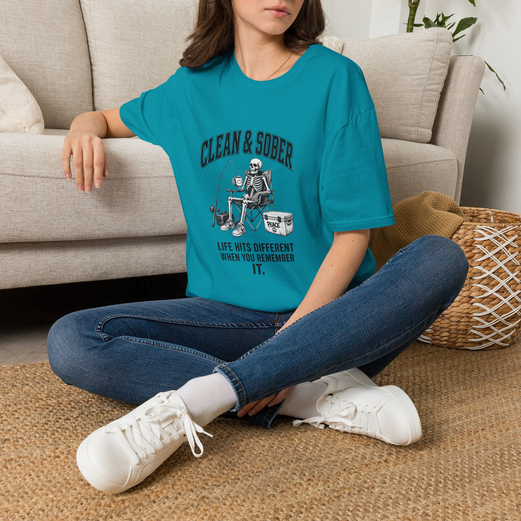 Clean & Sober skeleton tee | T-Shirt