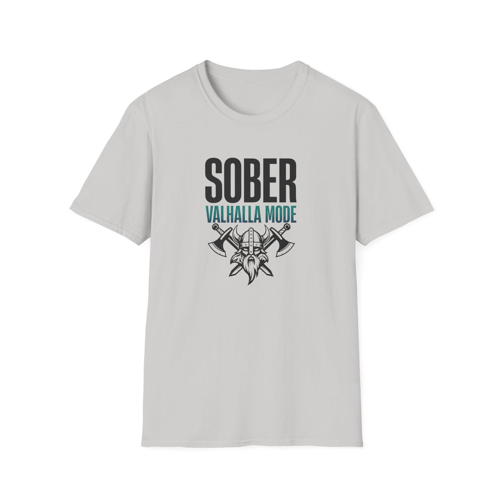 Sober Valhalla Mode T-Shirt | Viking Helmet and Axes
