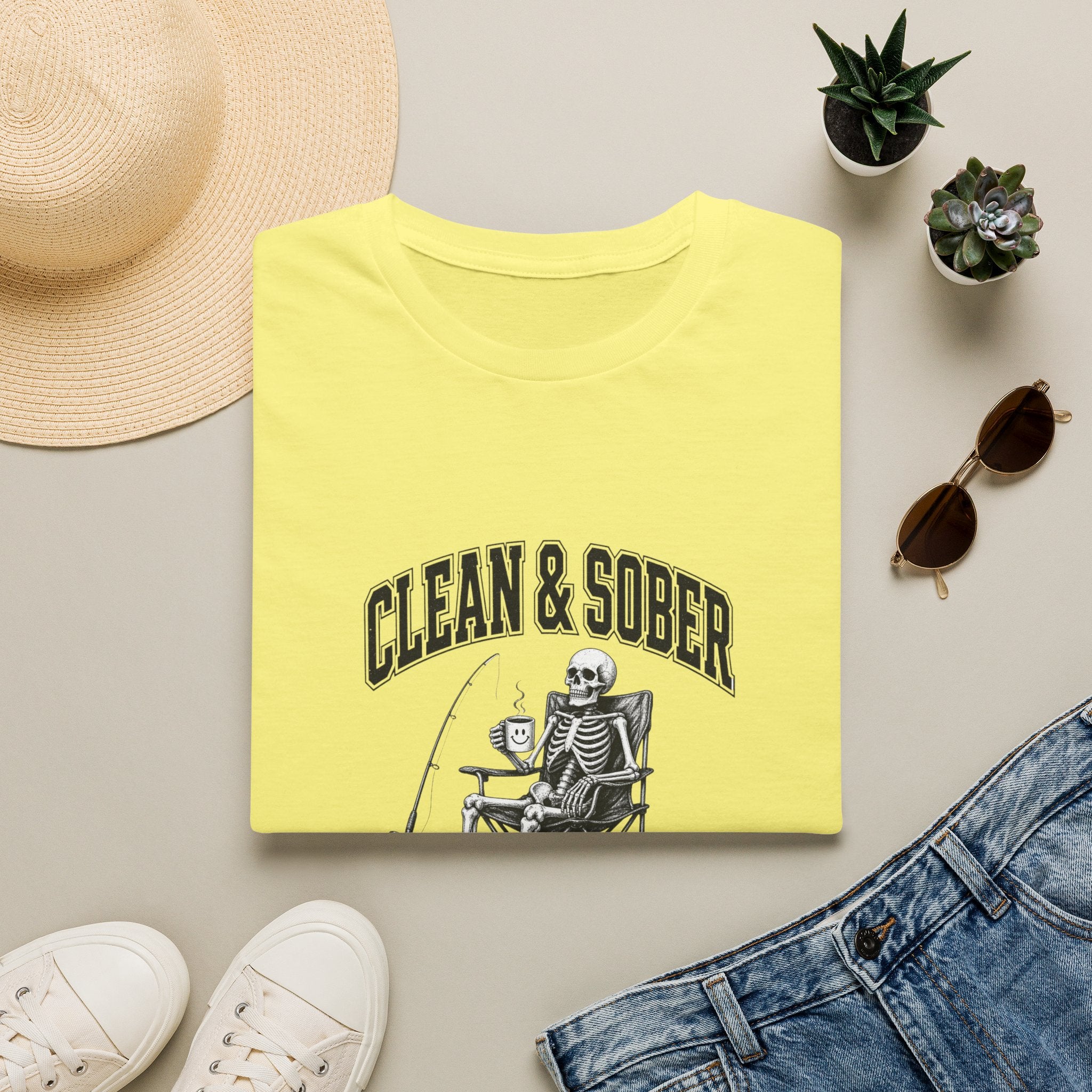 Clean & Sober skeleton tee | T-Shirt