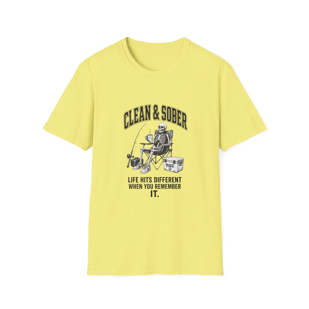 Clean & Sober skeleton tee | T-Shirt