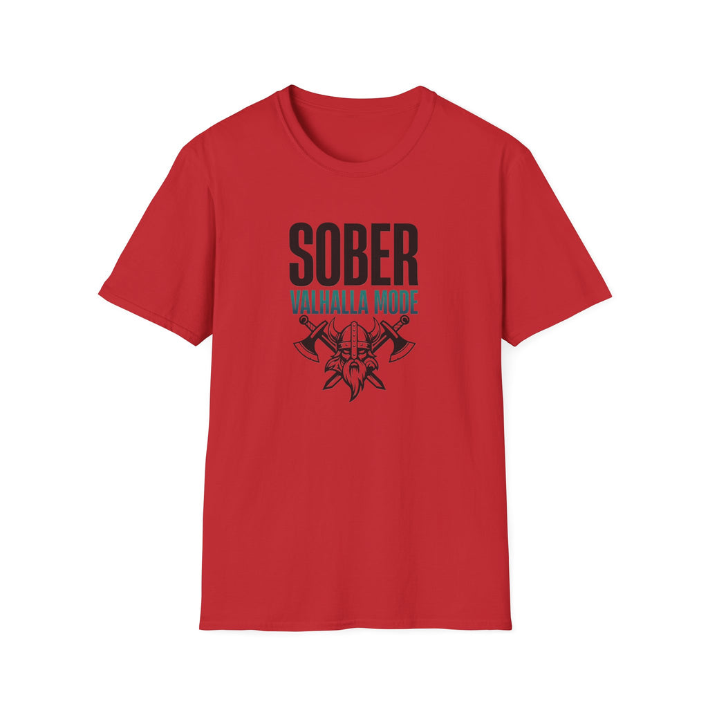 Sober Valhalla Mode T-Shirt | Viking Helmet and Axes