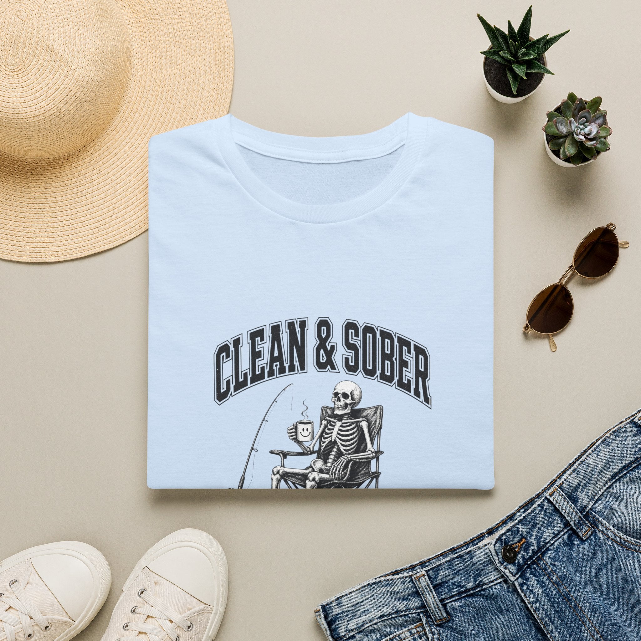 Clean & Sober skeleton tee | T-Shirt