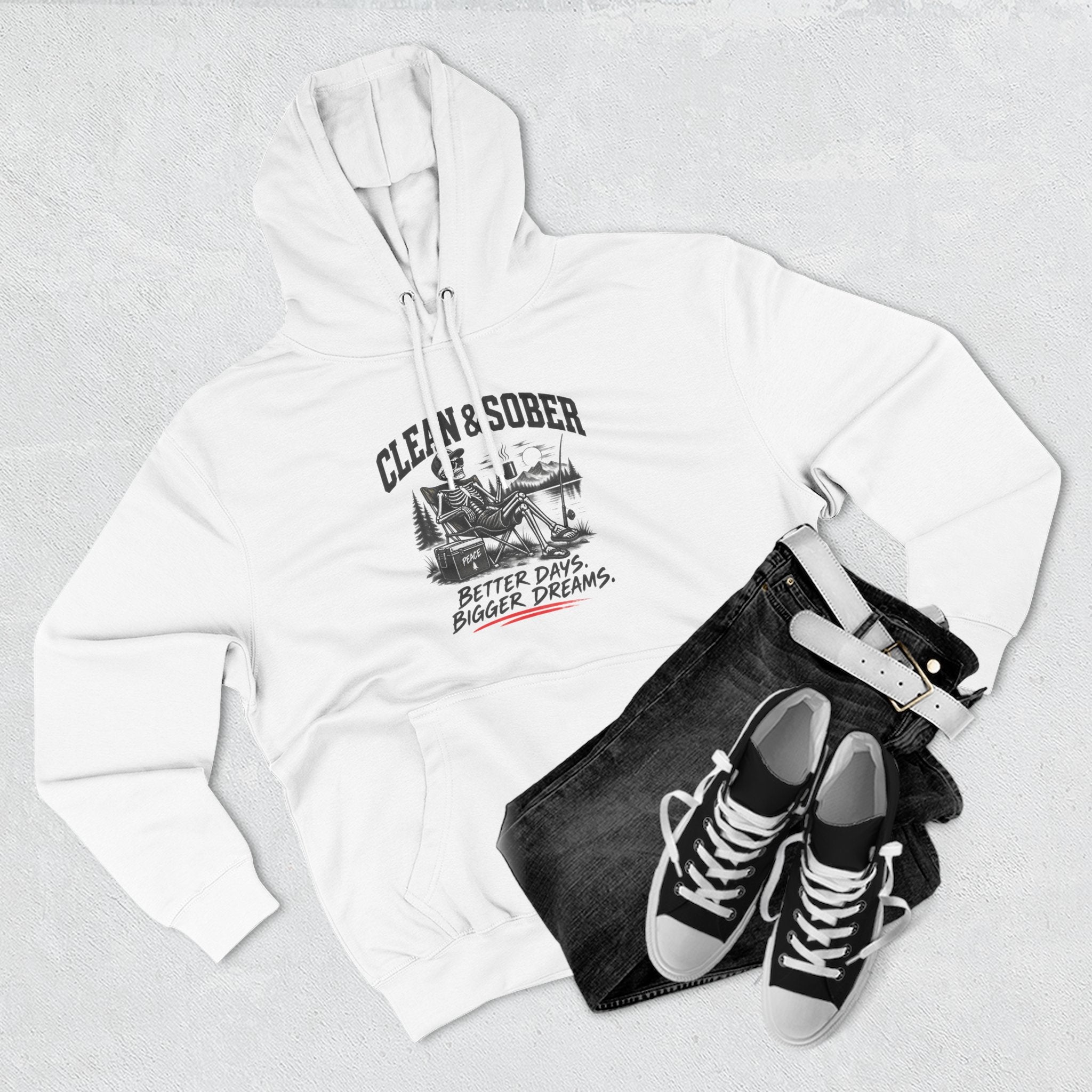 Clean & Sober cabin scene Hoodie | Better Days Bigger Dreams