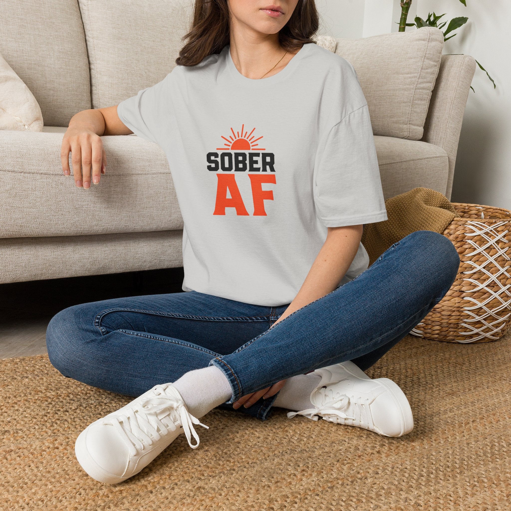 Sober AF sunrise T-Shirt | Recovery sober tee