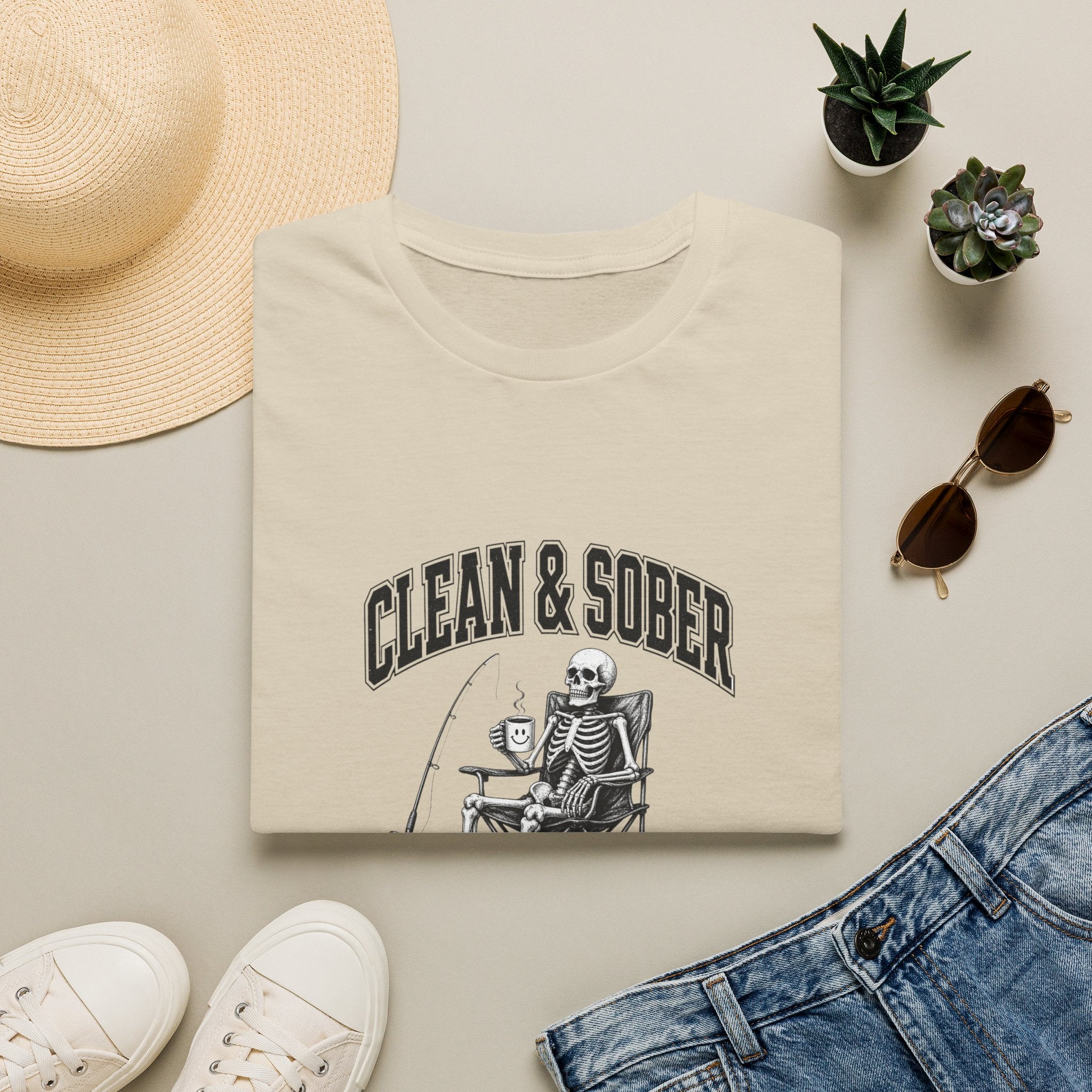 Clean & Sober skeleton tee | T-Shirt