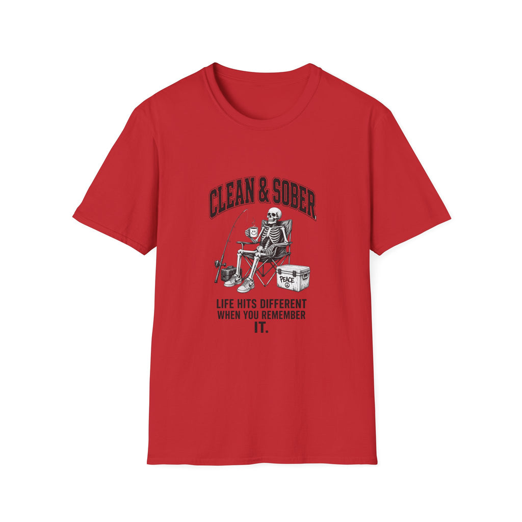 Clean & Sober skeleton tee | T-Shirt