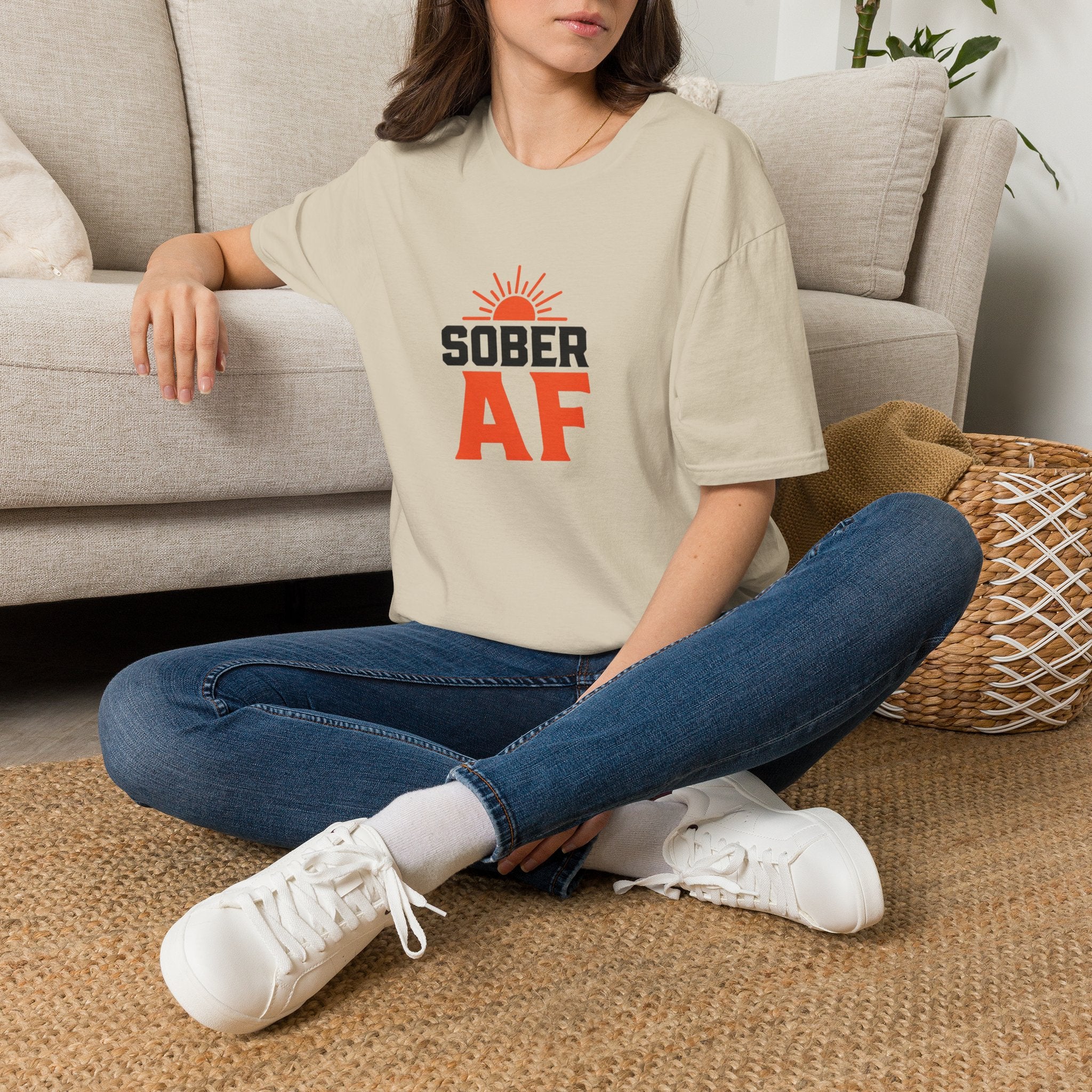 Sober AF sunrise T-Shirt | Recovery sober tee