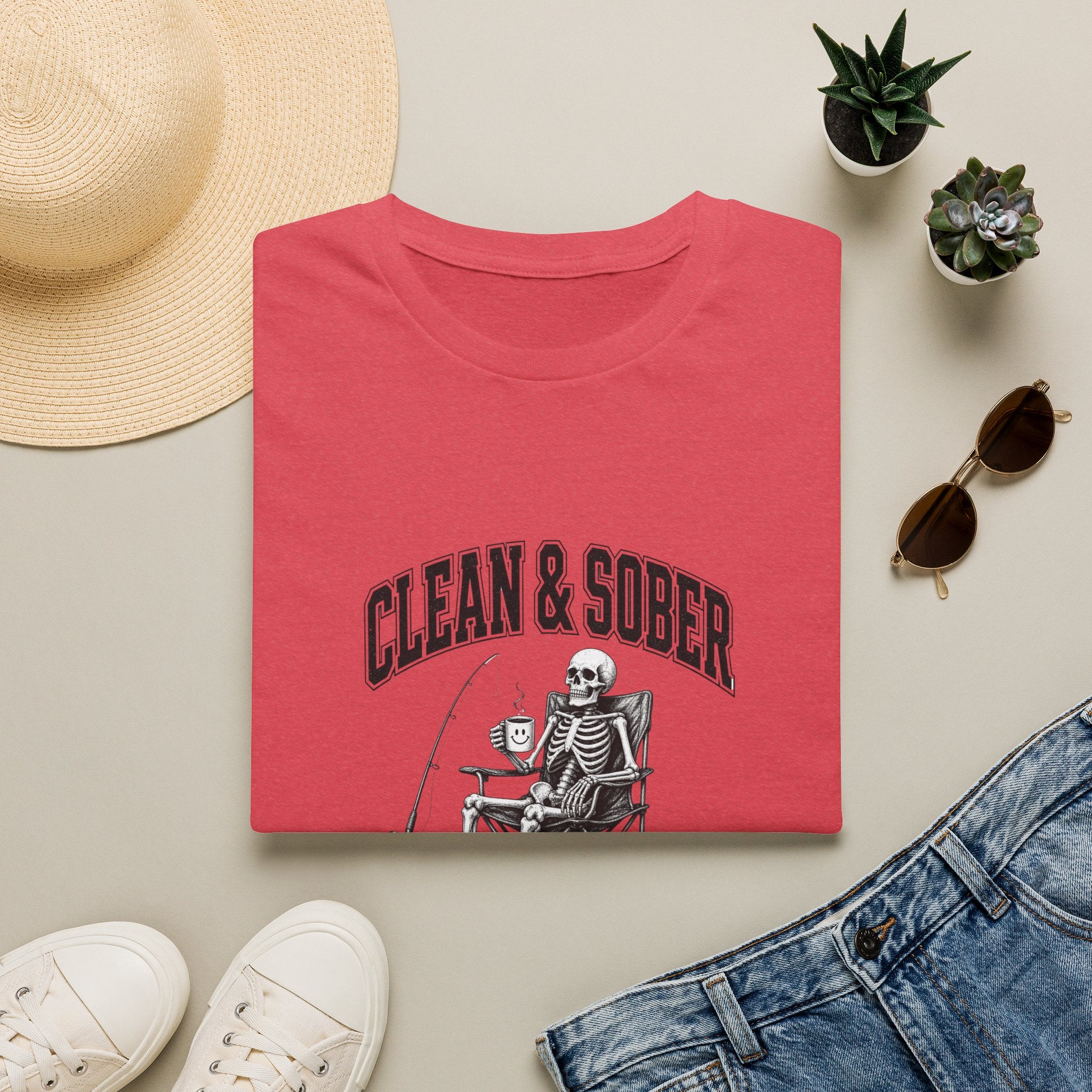 Clean & Sober skeleton tee | T-Shirt