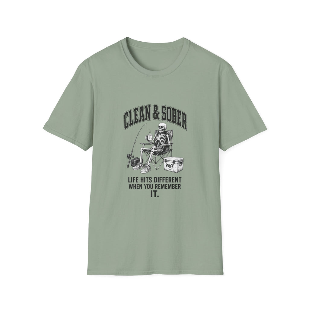 Clean & Sober skeleton tee | T-Shirt