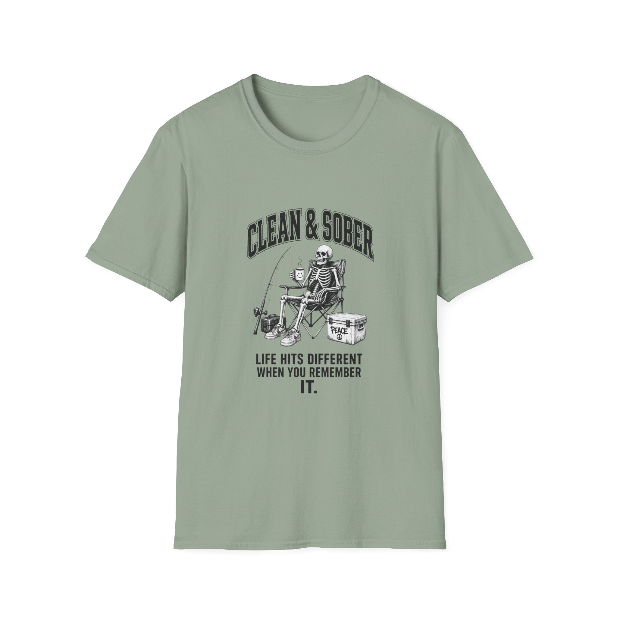 Clean & Sober skeleton tee | T-Shirt
