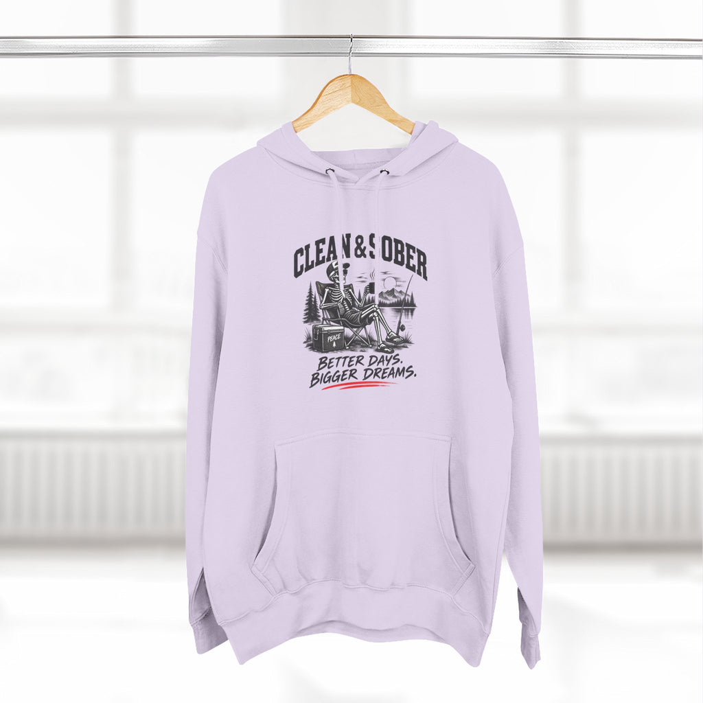 Clean & Sober cabin scene Hoodie | Better Days Bigger Dreams