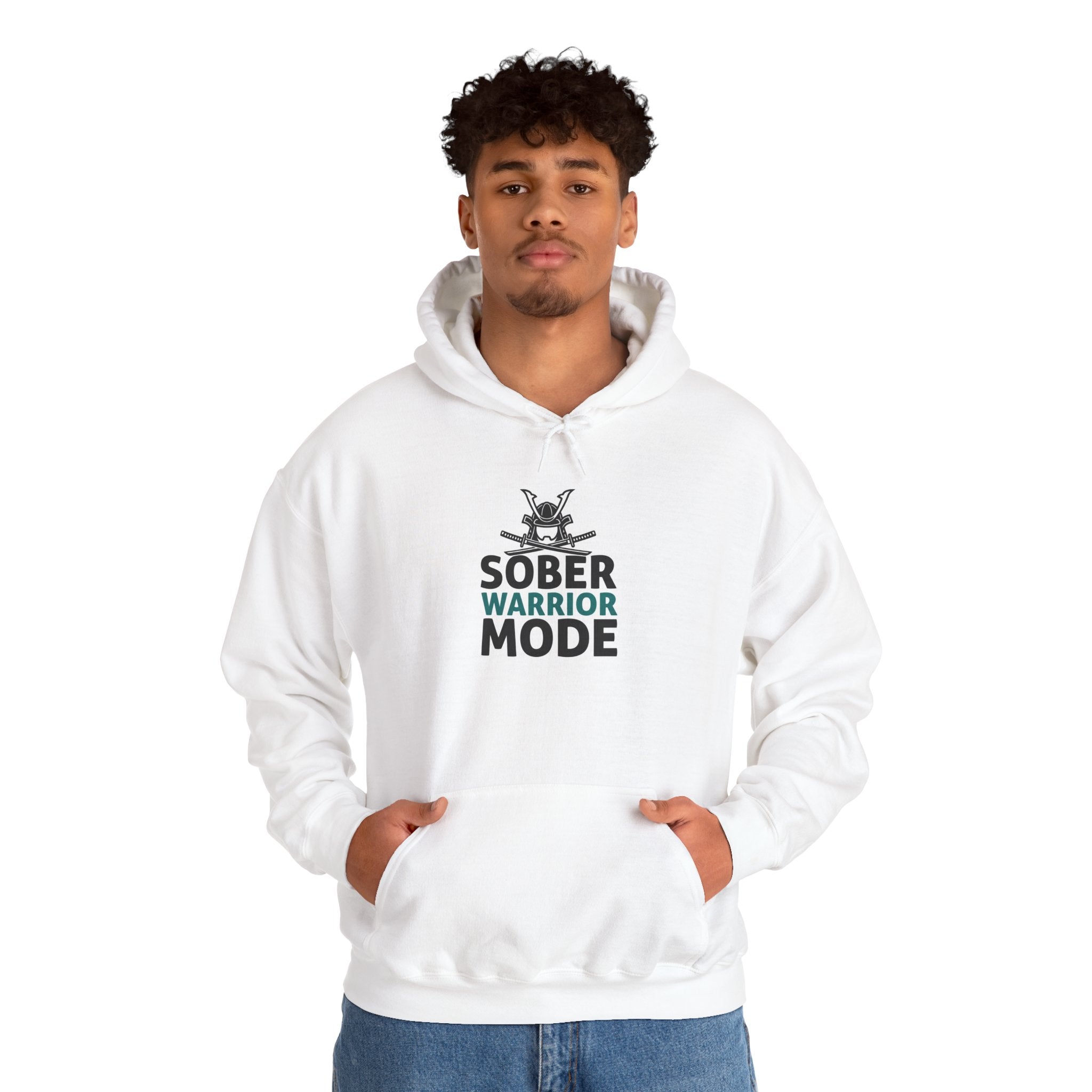 Sober Warrior Mode Hoodie | Recovery Support Graphic Sweatshirt