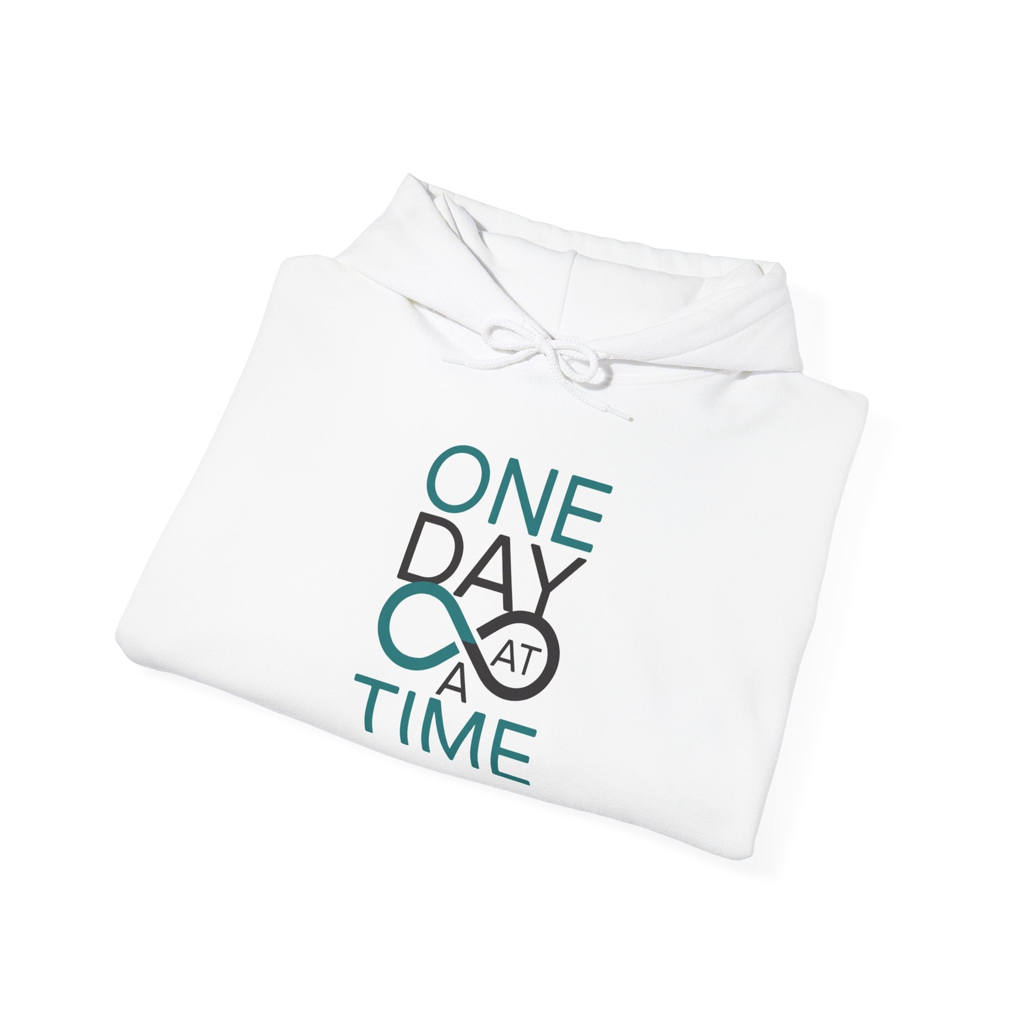 One Day at a Time Hoodie | Inspirational Typography Sweatshirt