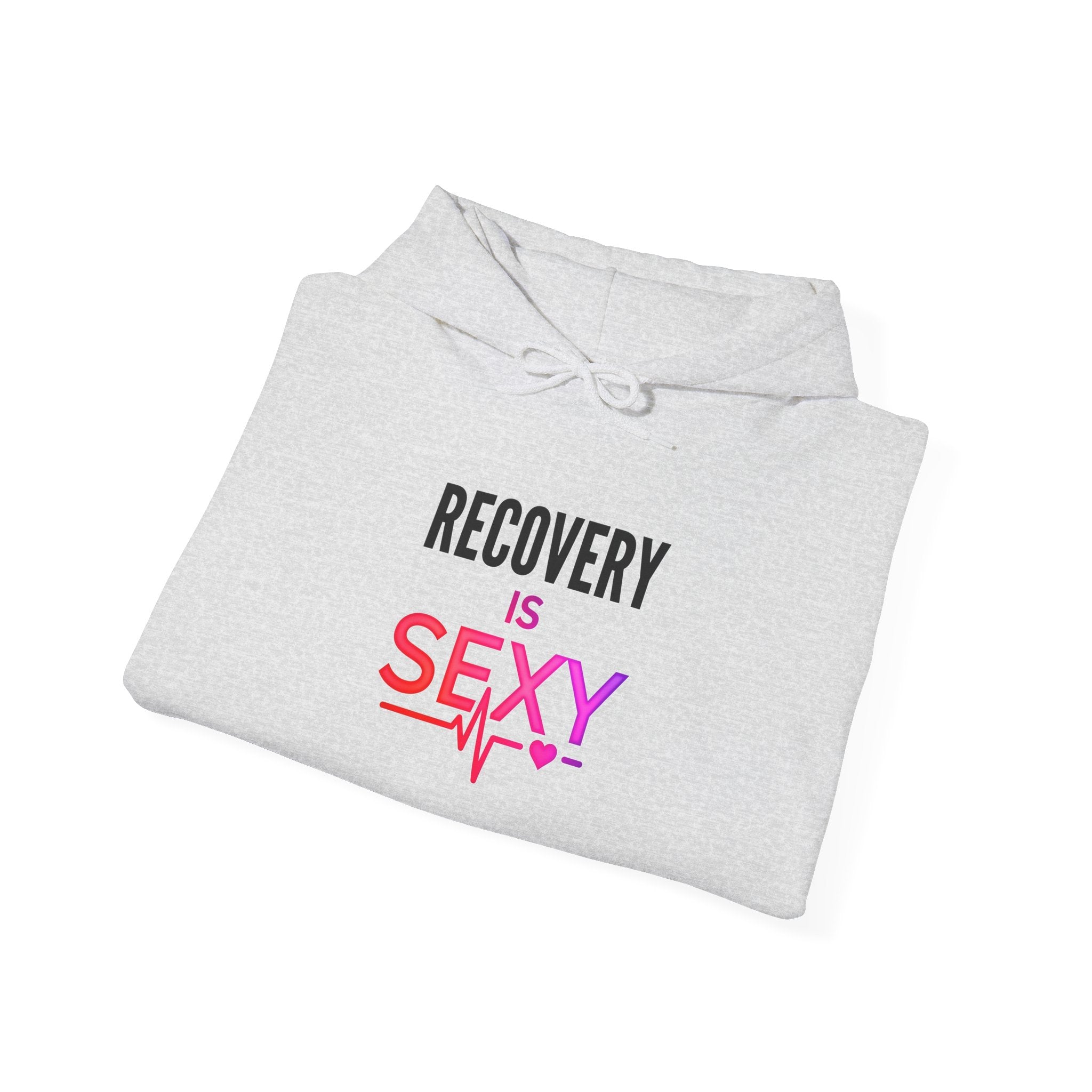 Recovery Is Sexy hoodie | Recovery Support, Heartbeat Graphic
