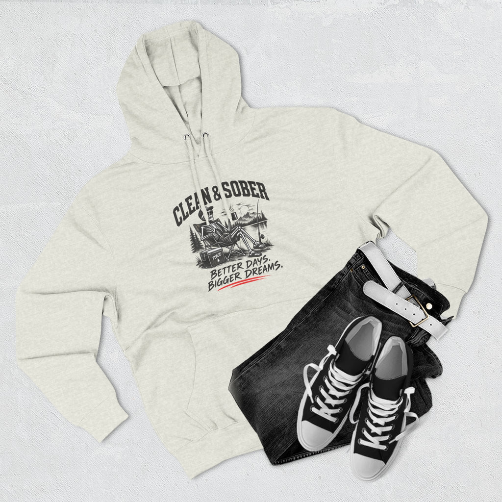 Clean & Sober cabin scene Hoodie | Better Days Bigger Dreams