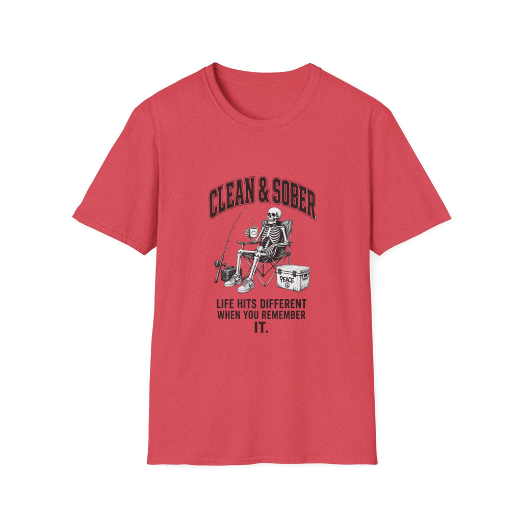 Clean & Sober skeleton tee | T-Shirt