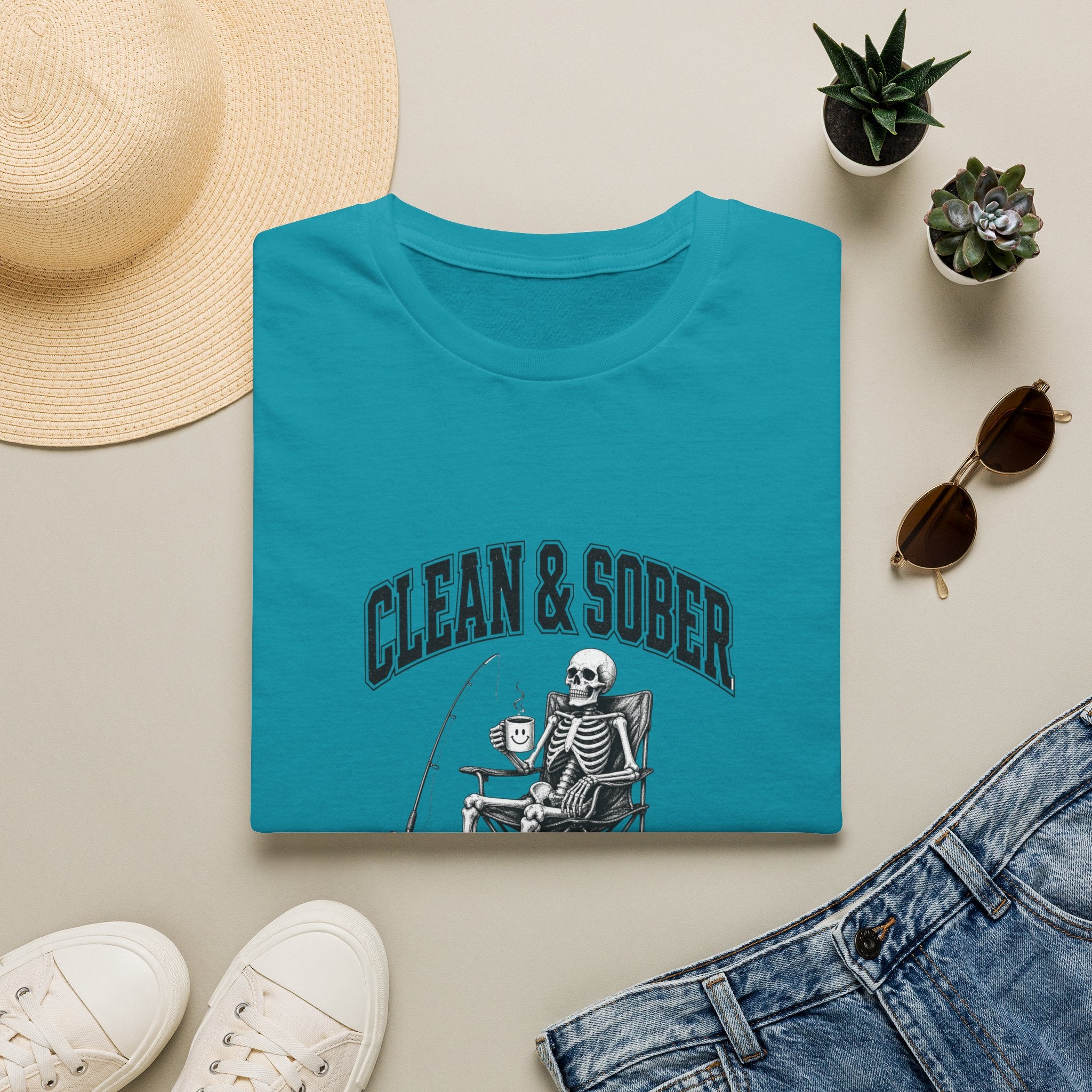 Clean & Sober skeleton tee | T-Shirt