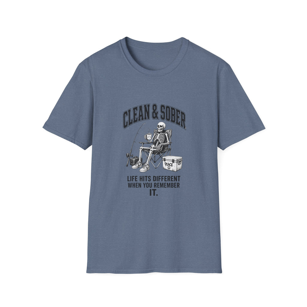 Clean & Sober skeleton tee | T-Shirt