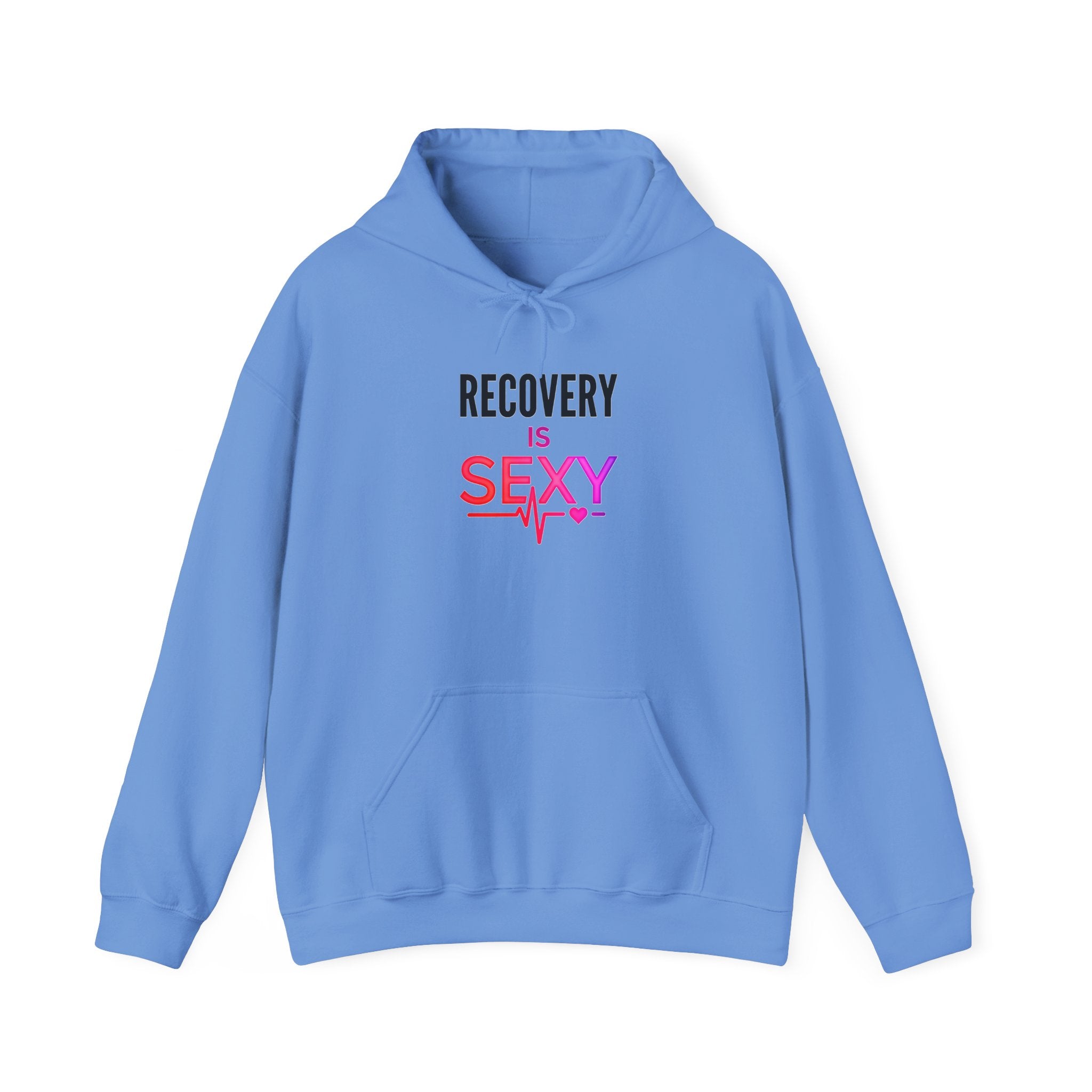 Recovery Is Sexy hoodie | Recovery Support, Heartbeat Graphic