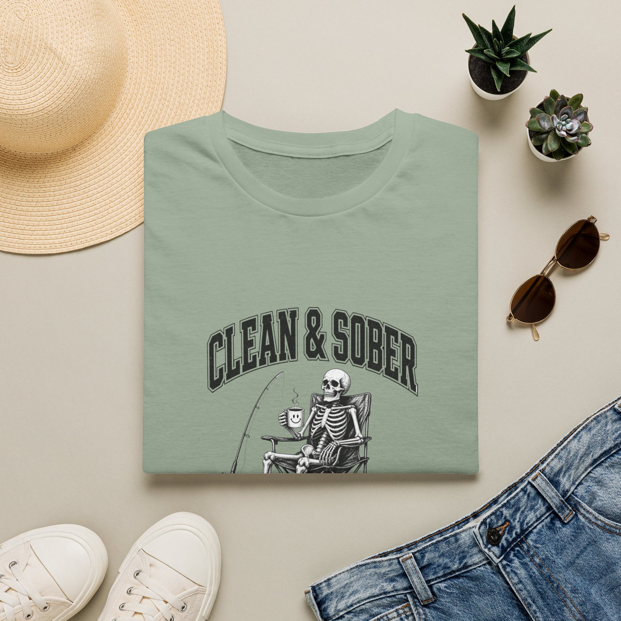 Clean & Sober skeleton tee | T-Shirt