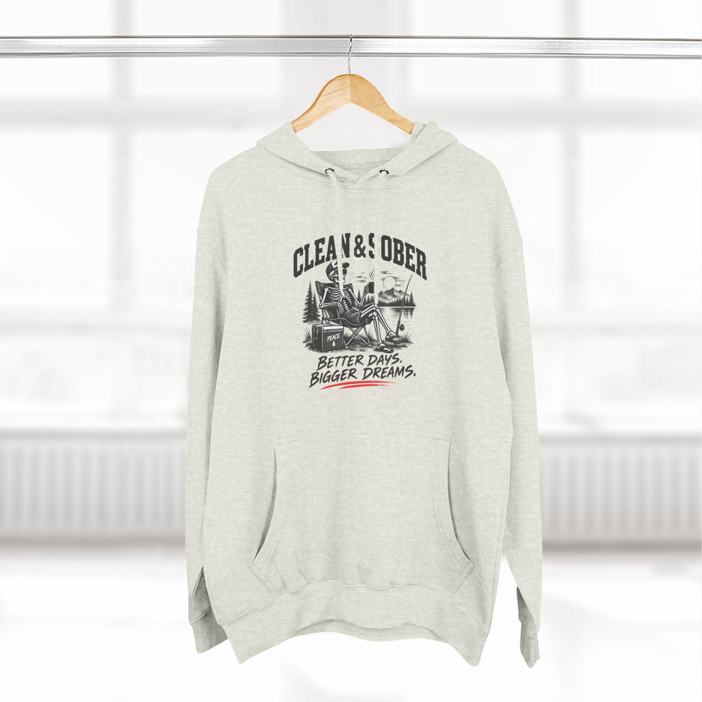 Clean & Sober cabin scene Hoodie | Better Days Bigger Dreams