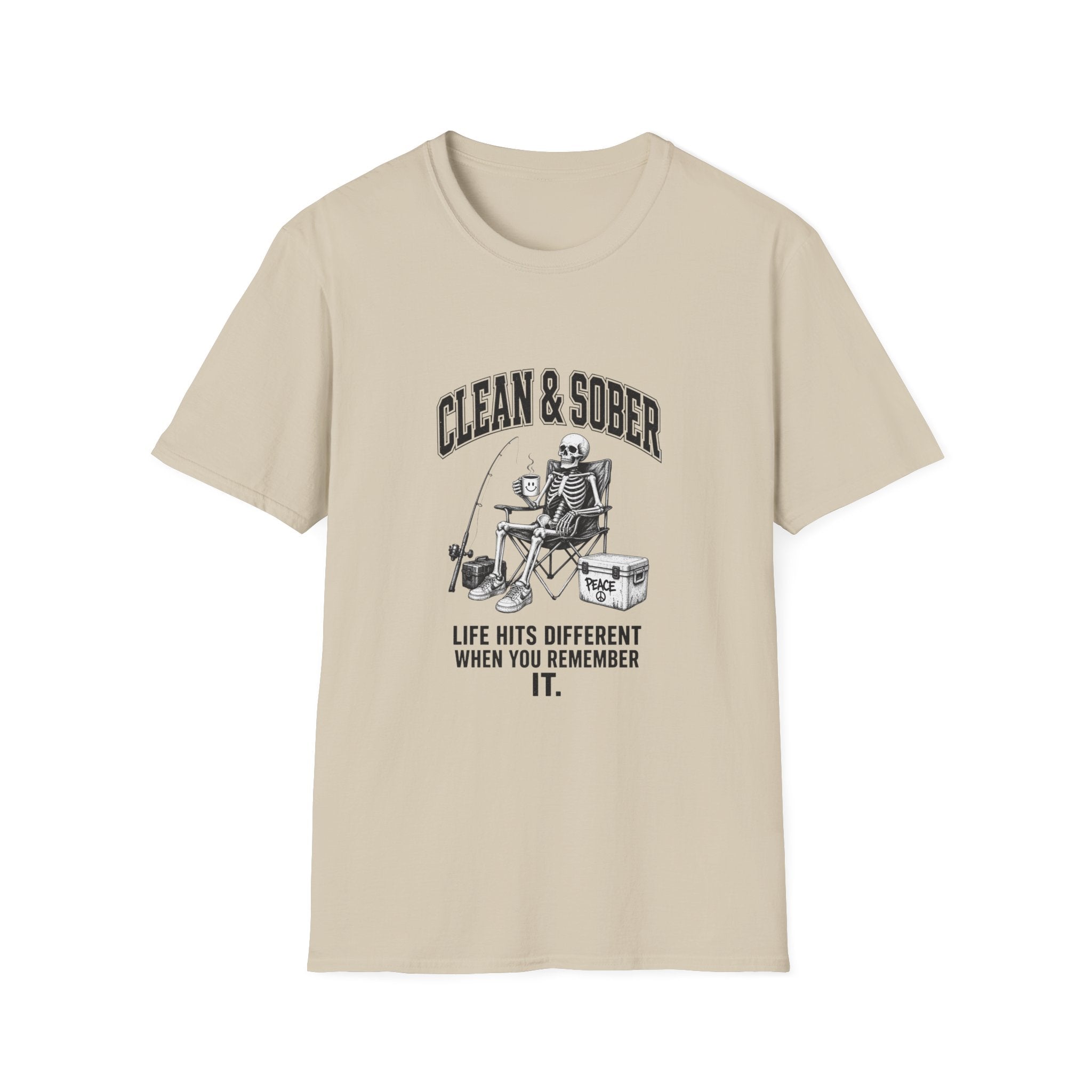 Clean & Sober skeleton tee | T-Shirt