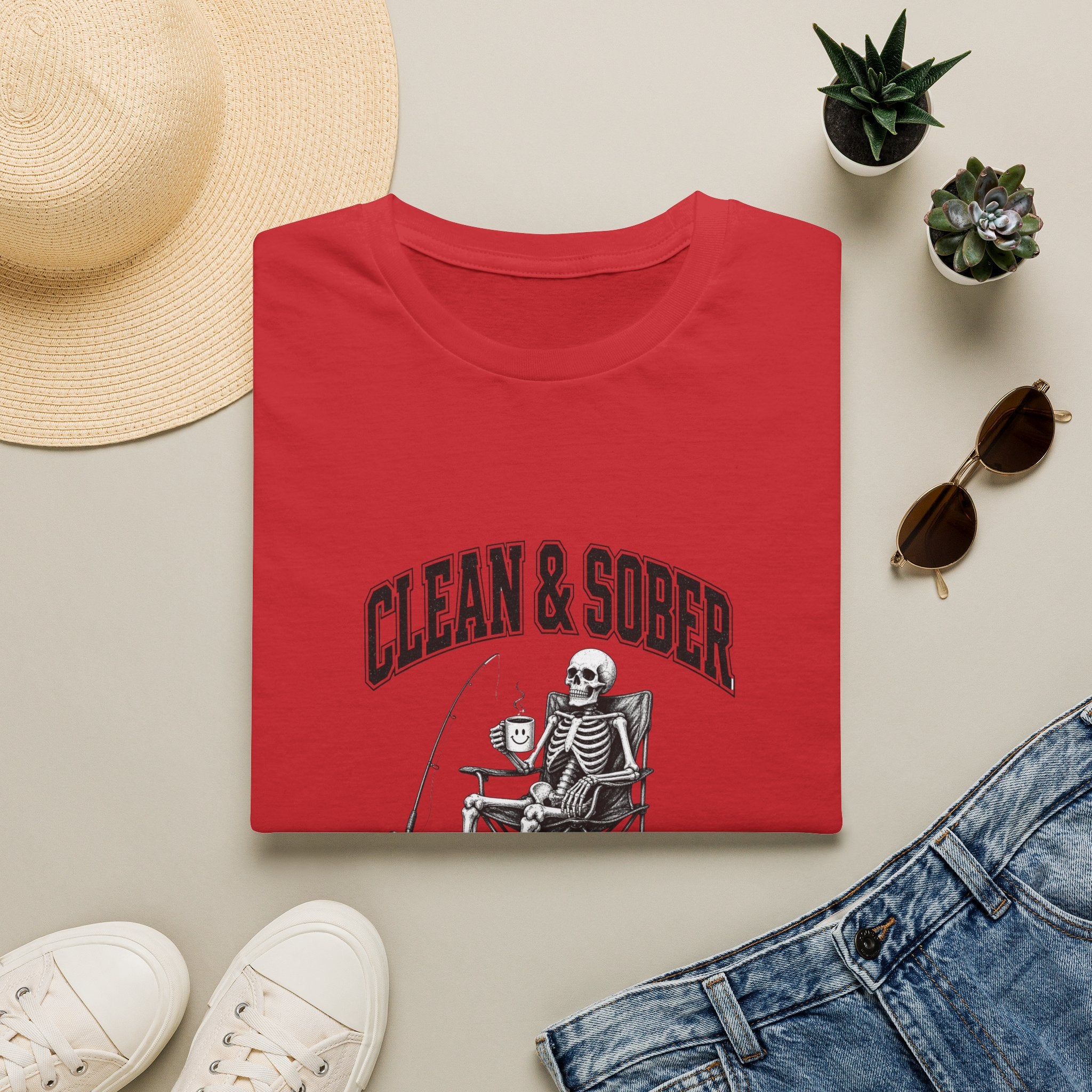 Clean & Sober skeleton tee | T-Shirt