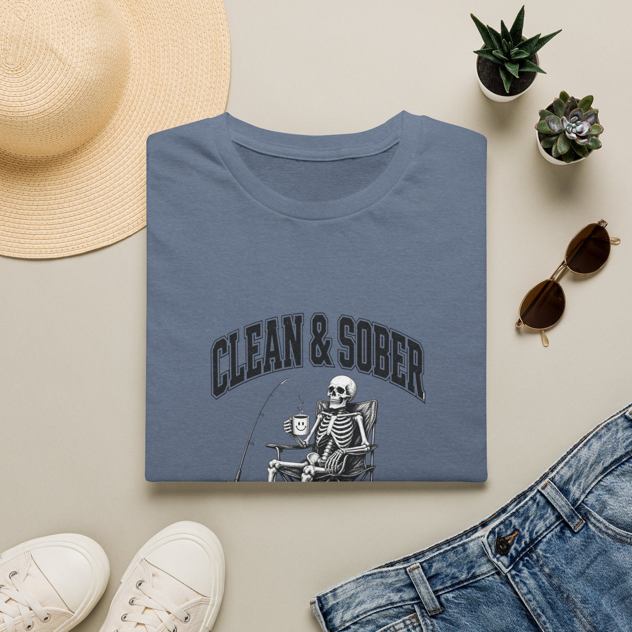Clean & Sober skeleton tee | T-Shirt